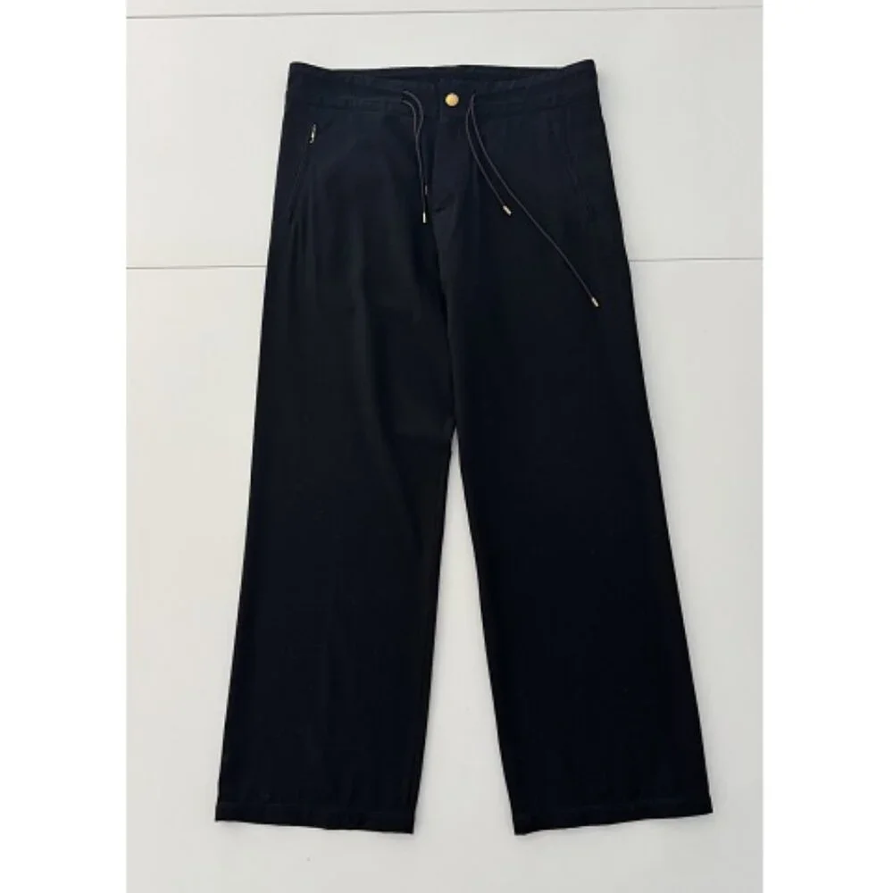 Louis Vuitton Men's Drawstring Pants Black, Size 44/US 36